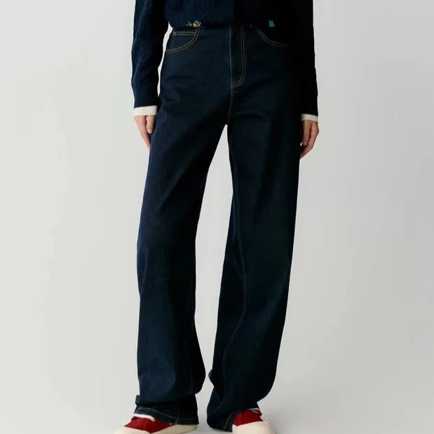 【阿蒙新款】N1148 超弹阔腿牛仔裤
