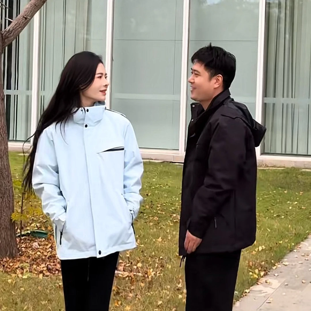 宿慕SUMU冲锋衣三合一男女同款2025新款冬户外冲锋衣两件套88889