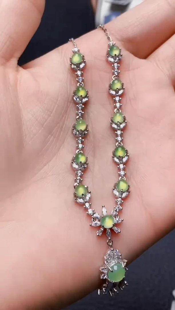 银S925镶嵌戒指翡翠4133