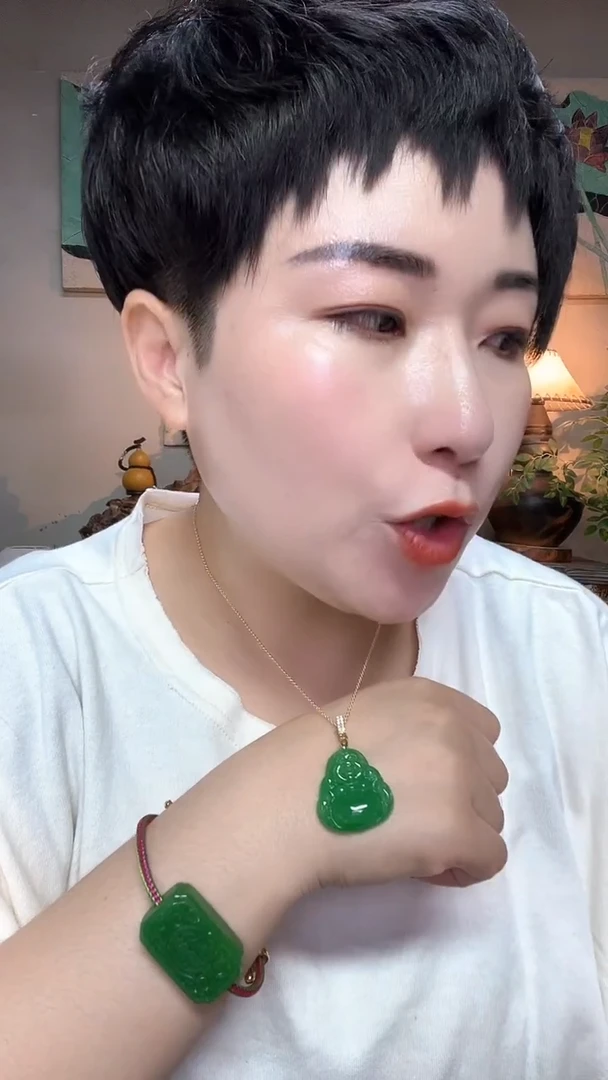 吊坠(赠链)合金翡翠565