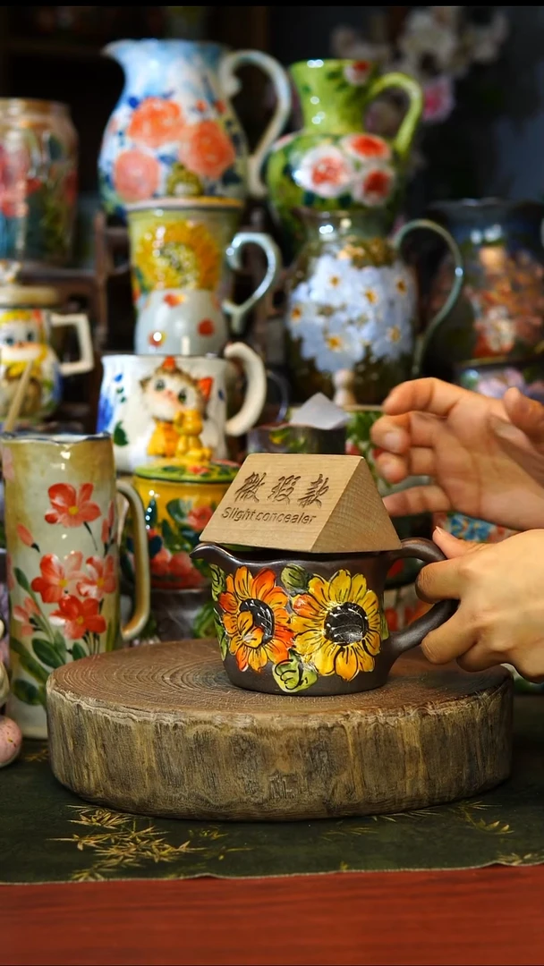 陶瓷32景德镇手工手绘釉下彩