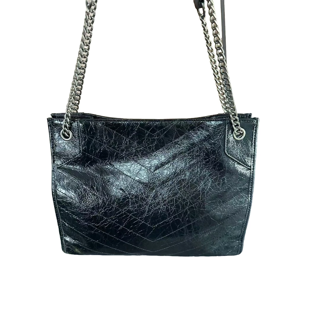 Laugh Queen手工打造真皮女士新款大托特 0099 黑 白 复