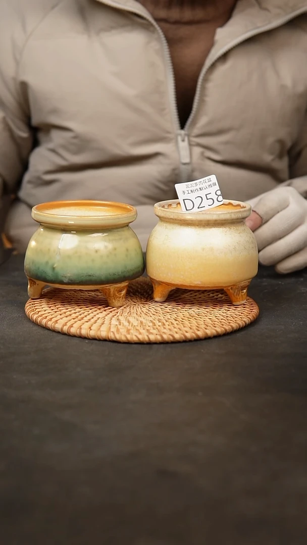 【闪购商品】瓷片泥泥陶瓷花盆