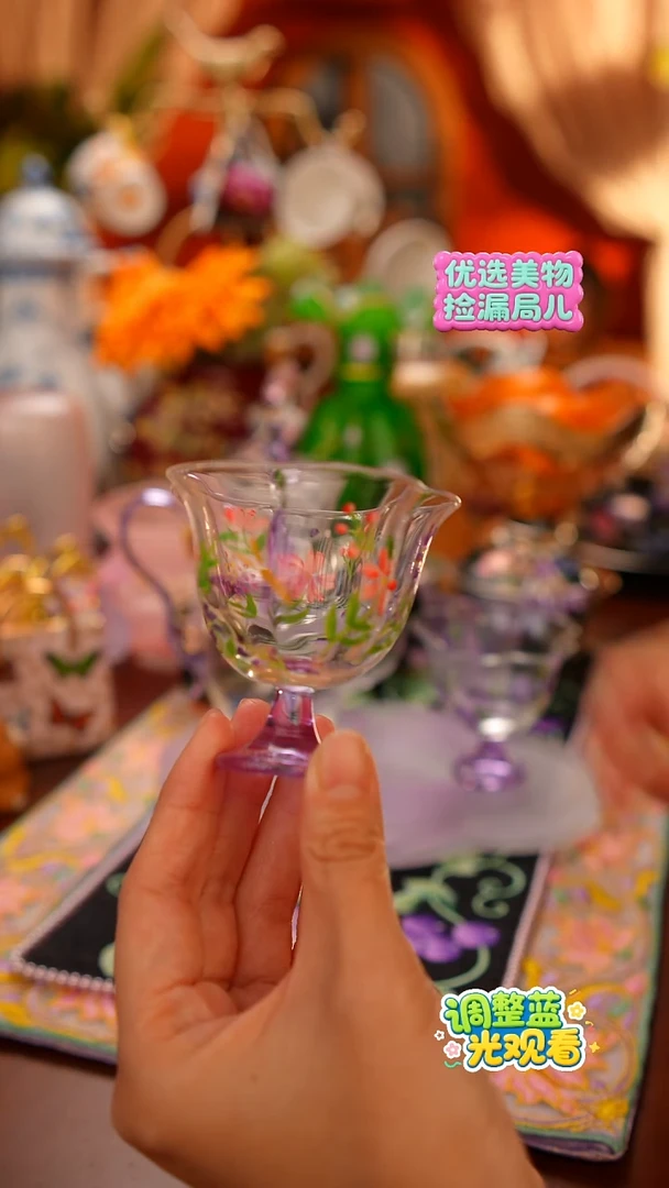 Miss甜甄选家居好物推荐--手绘花卉纹样茶杯