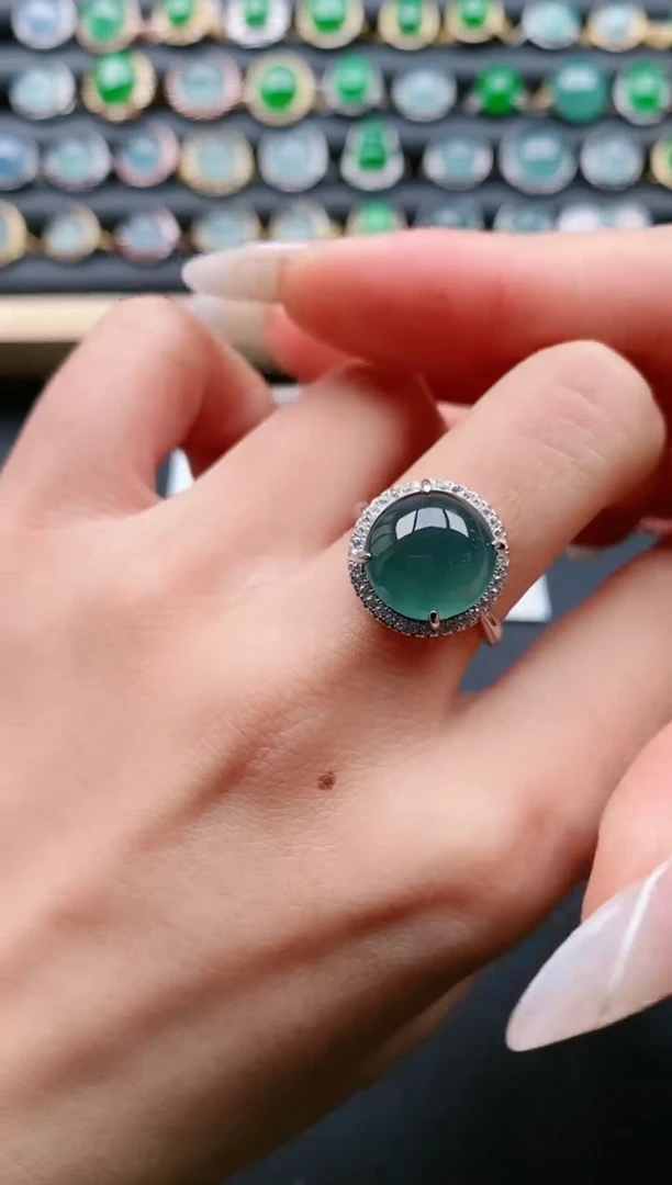 【闪购商品】翡翠戒指银S925镶嵌11111111