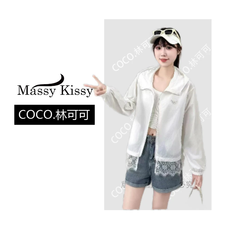 【COCO林可可】女士夏季短款透气连帽防晒衣洋气小个子上衣PYa8061