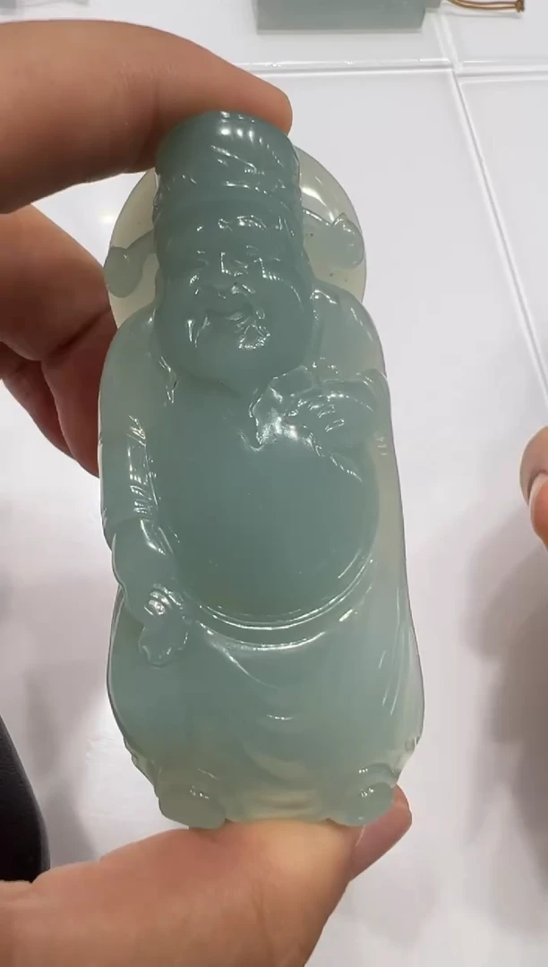 未镶嵌定制翡翠财神