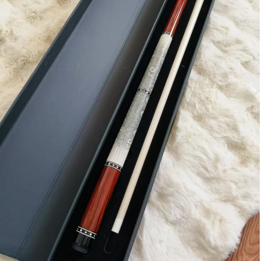 素面两段式8牙白色蜥蜴皮（红酸枝）