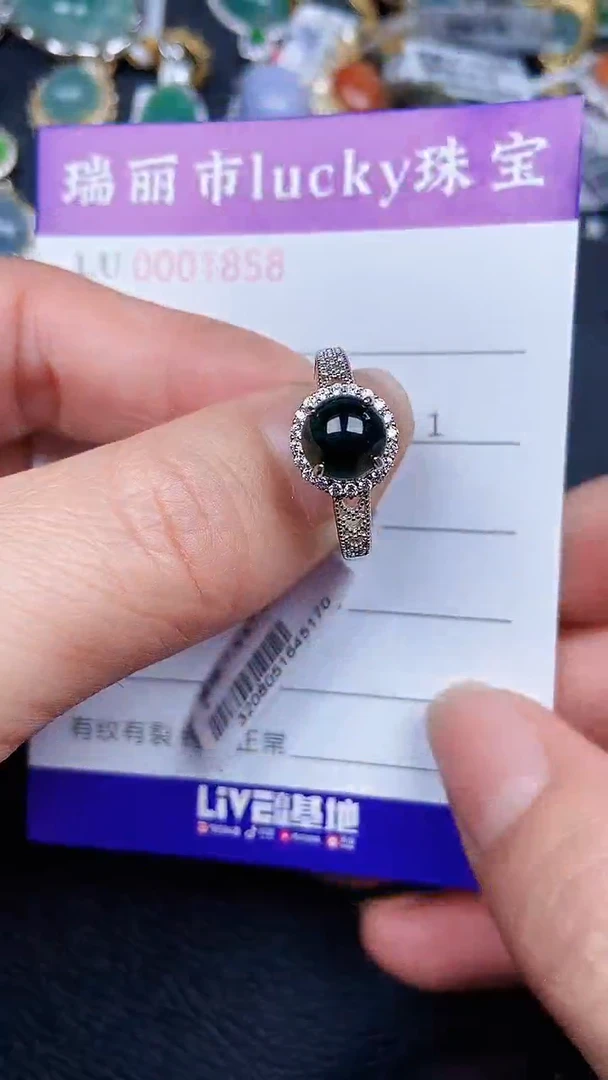 颈饰银S925镶嵌翡翠1858