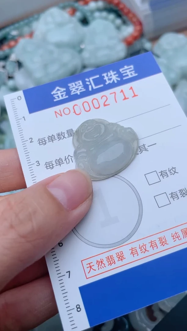 翡翠未镶嵌颈饰2711