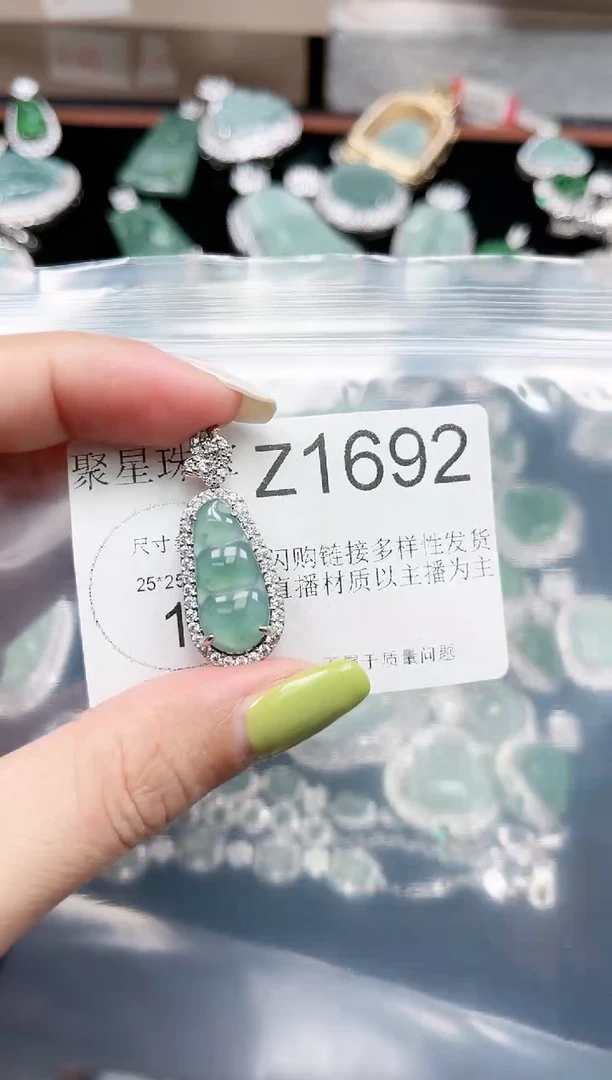【闪购商品】翡翠颈饰未镶嵌1692赠皮绳