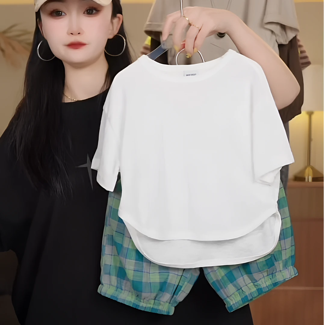 2025夏新品 男女宝中小童休闲 运动短袖 套装 TXB25315