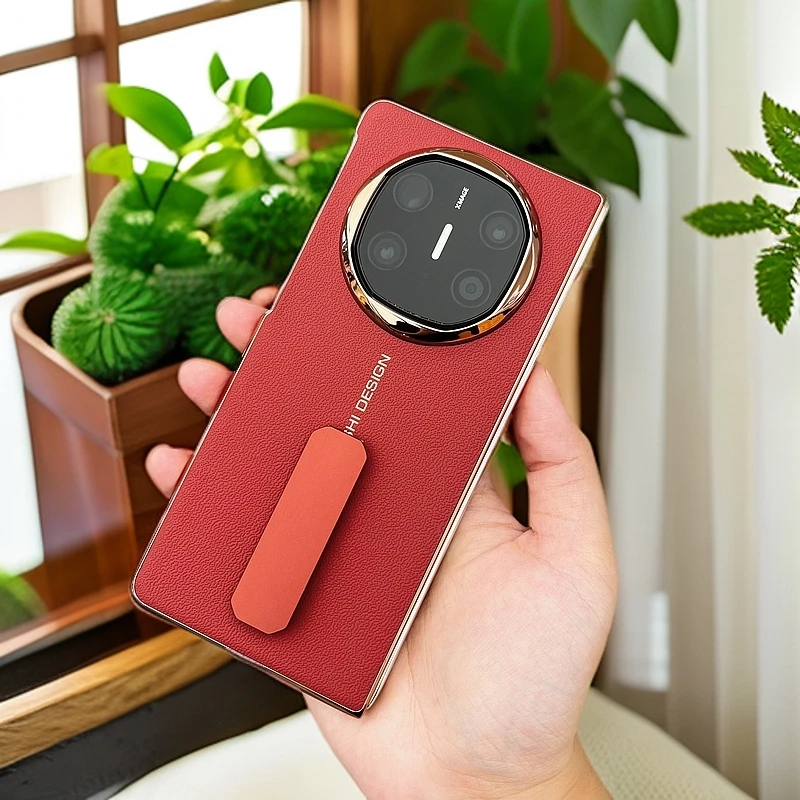 适用华为MateX6手机壳超薄真皮新款旋转支架x5典藏版商务保护套