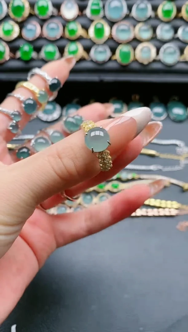 【闪购商品】翡翠戒指银S925镶嵌11111111