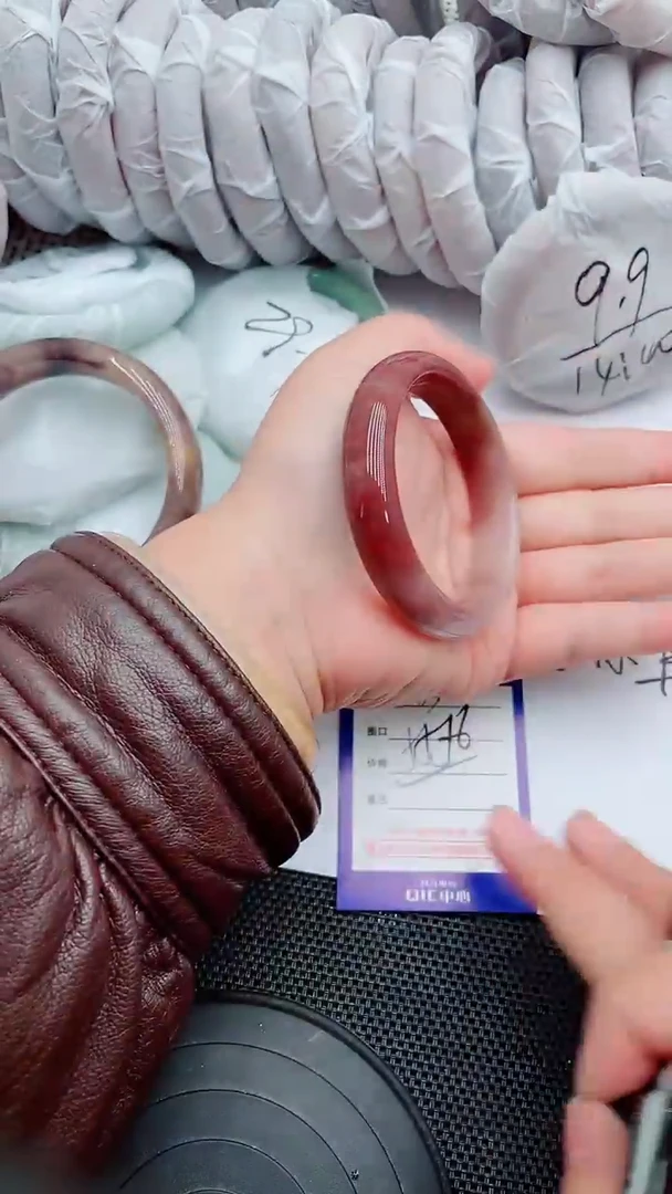 未镶嵌手镯石英质玉63-55-56