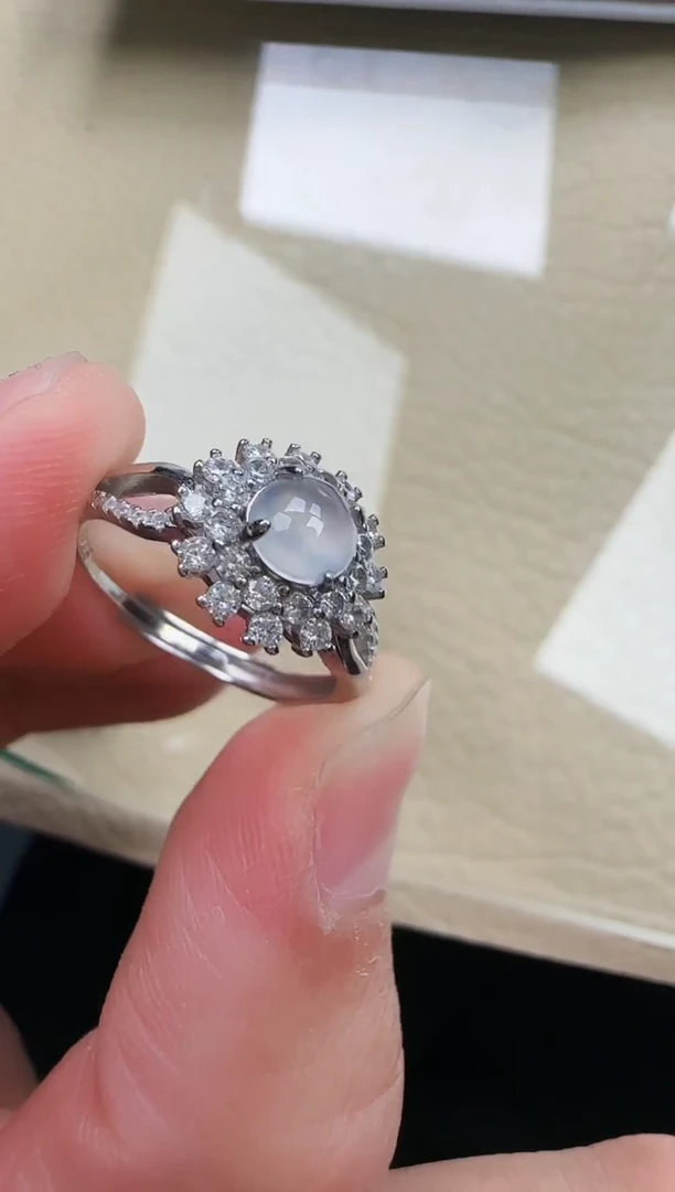 翡翠银S925镶嵌颈饰缅甸翡翠a货