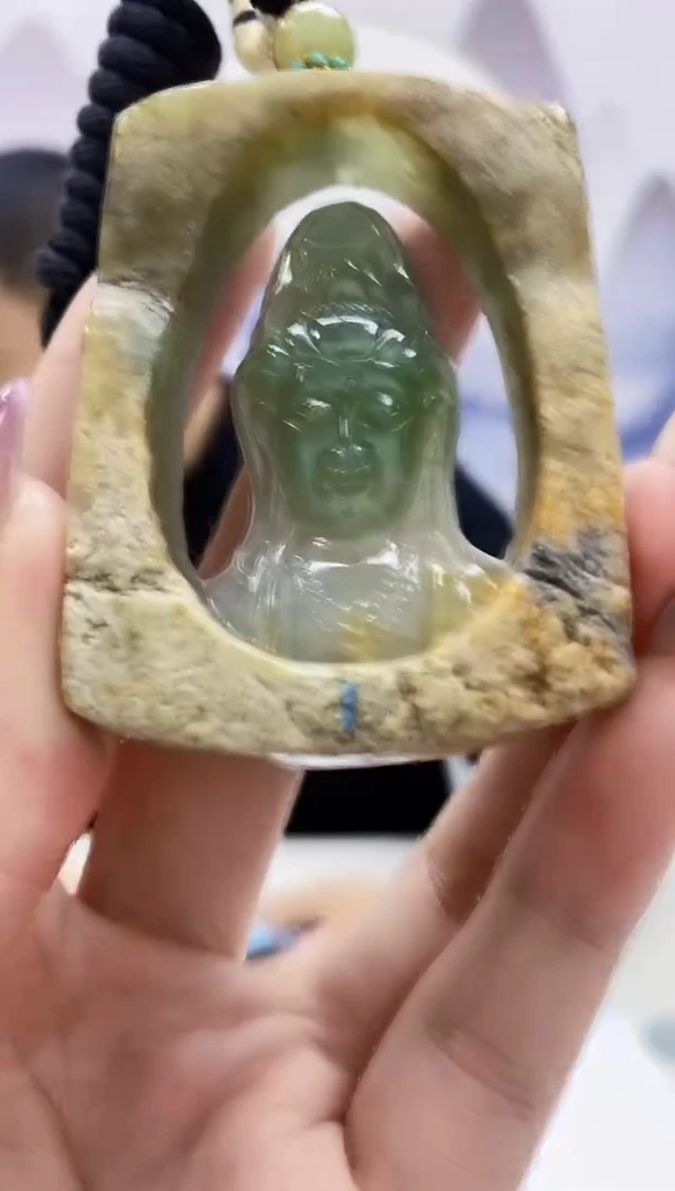 定制翡翠未镶嵌4898jw-毛货挂件51