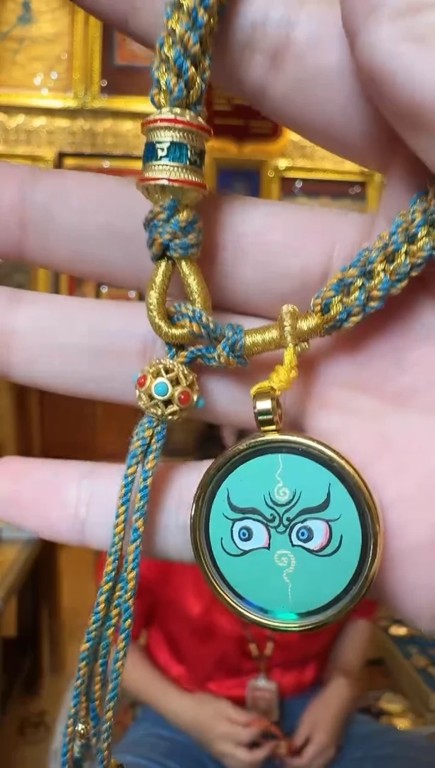 吊坠小吊坠手绳-热贡纯手绘唐卡