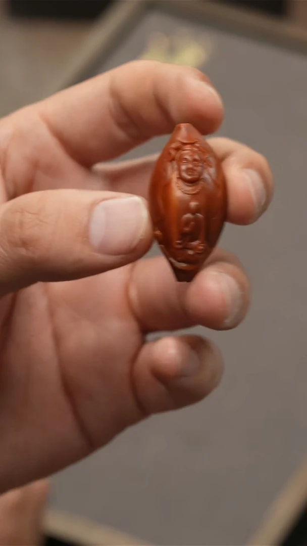 橄榄核吊坠浮雕观音单子