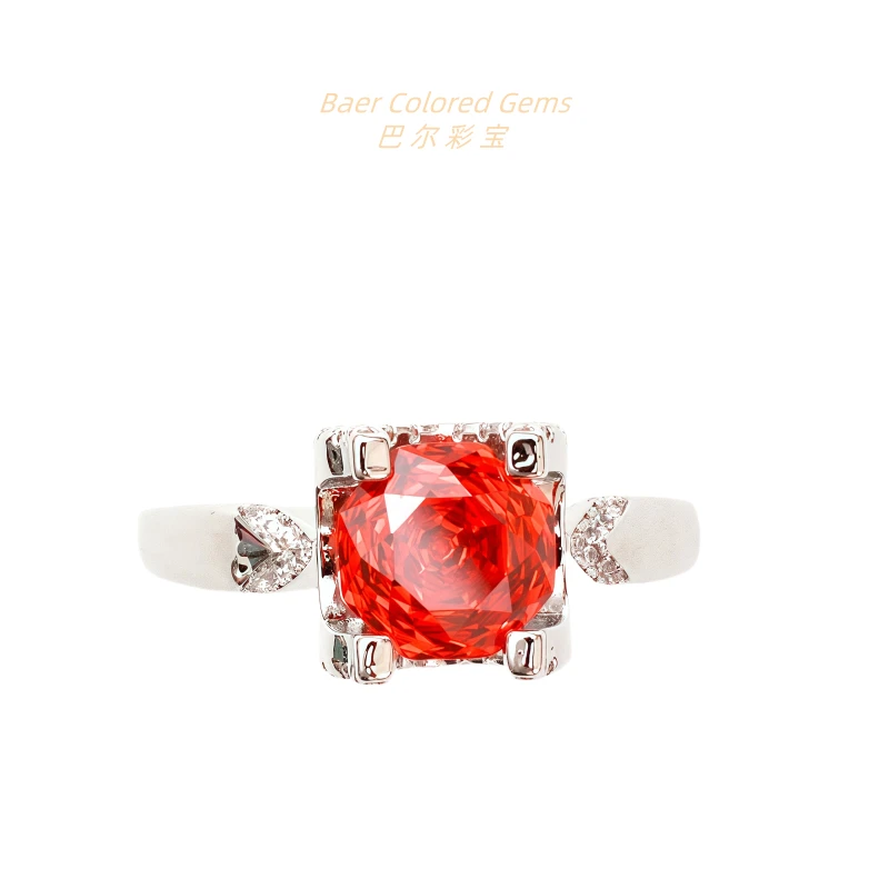 巴尔彩宝高定红宝石戒指-【玫瑰】气质百搭高端男神女神戒指14715