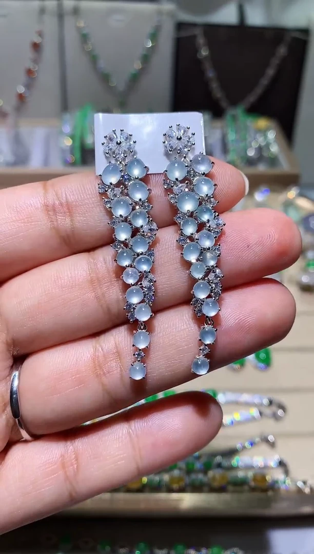 翡翠未镶嵌耳饰耳坠