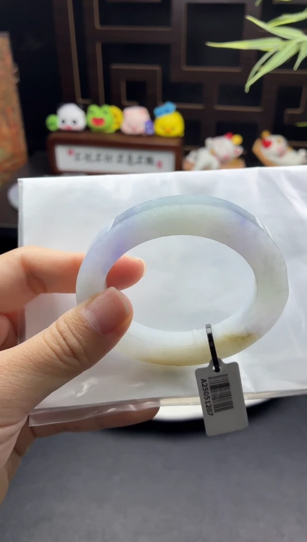 未镶嵌手镯定制翡翠冰紫48-55