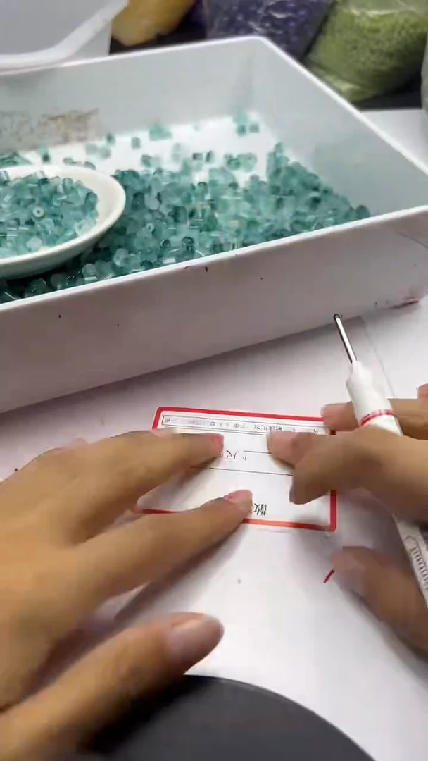 未镶嵌颈饰玛瑙/玉髓w2955高冰老蓝水飘花管珠6*5mm*20颗