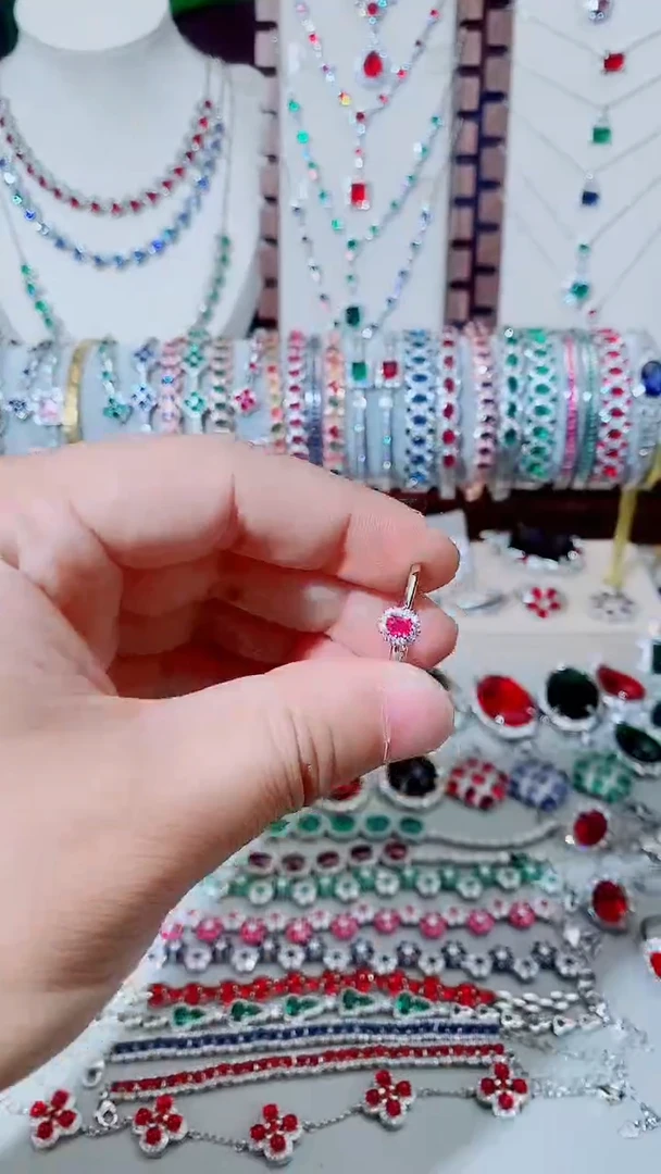 未镶嵌戒指红宝石红宝石小戒指