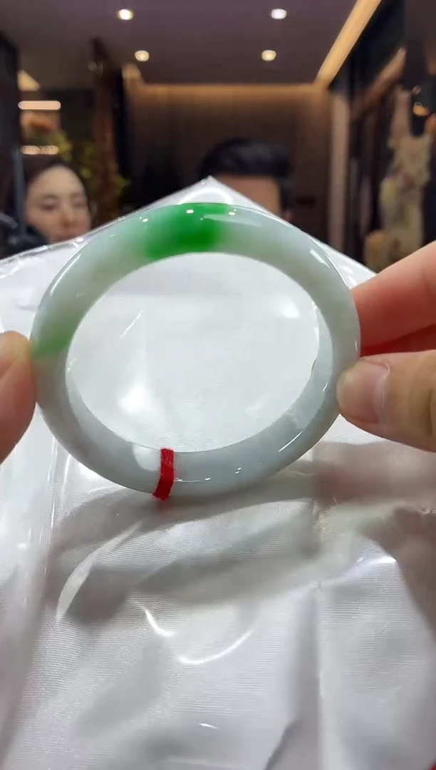 未镶嵌手镯翡翠2号天然翡翠手镯 圈口58-59 微瑕款