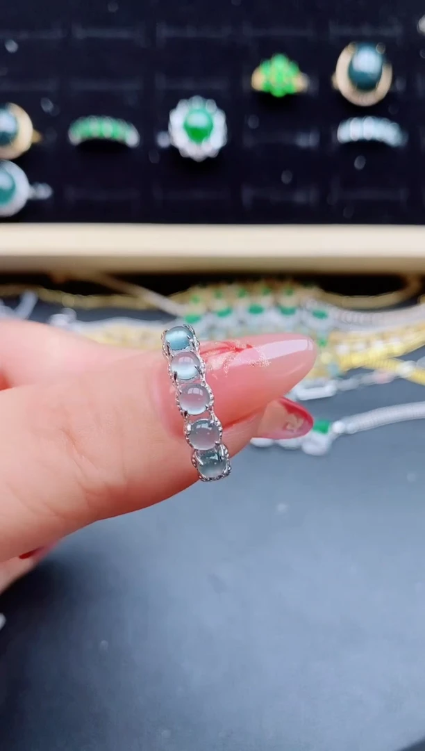 【闪购商品】翡翠戒指银S925镶嵌321321