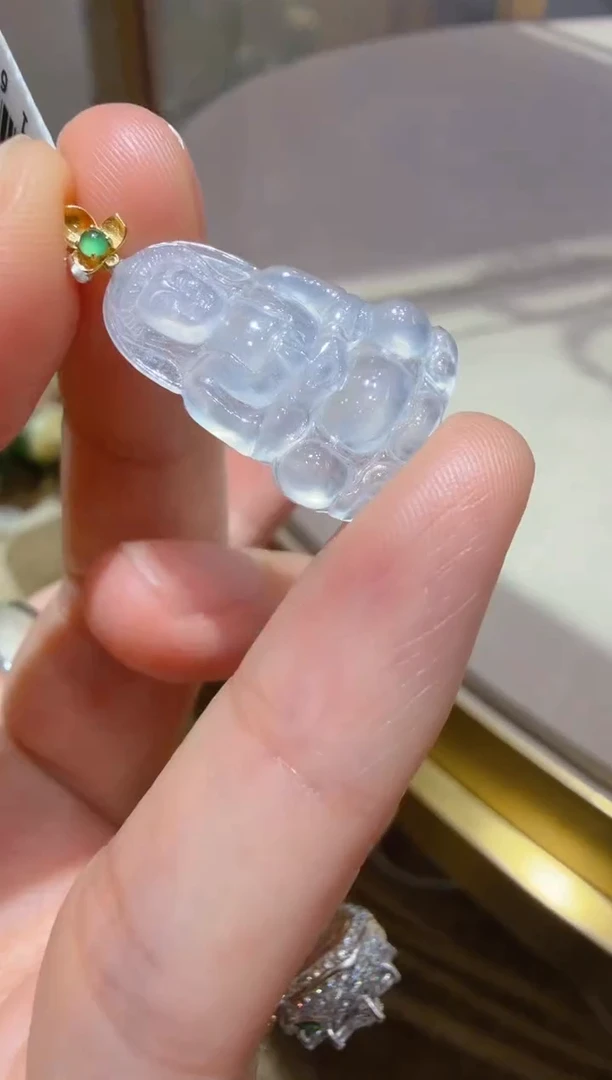 吊坠(不含链)18K金镶嵌翡翠多样性团购发一件