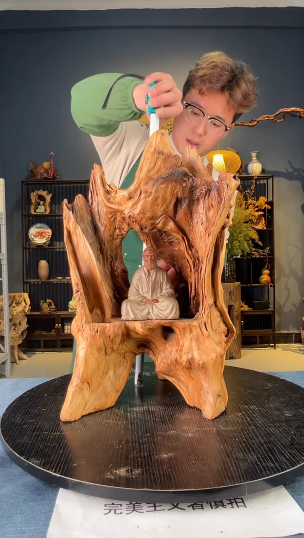 【闪购商品】木卢师傅根艺作品(不包含人物摆件）