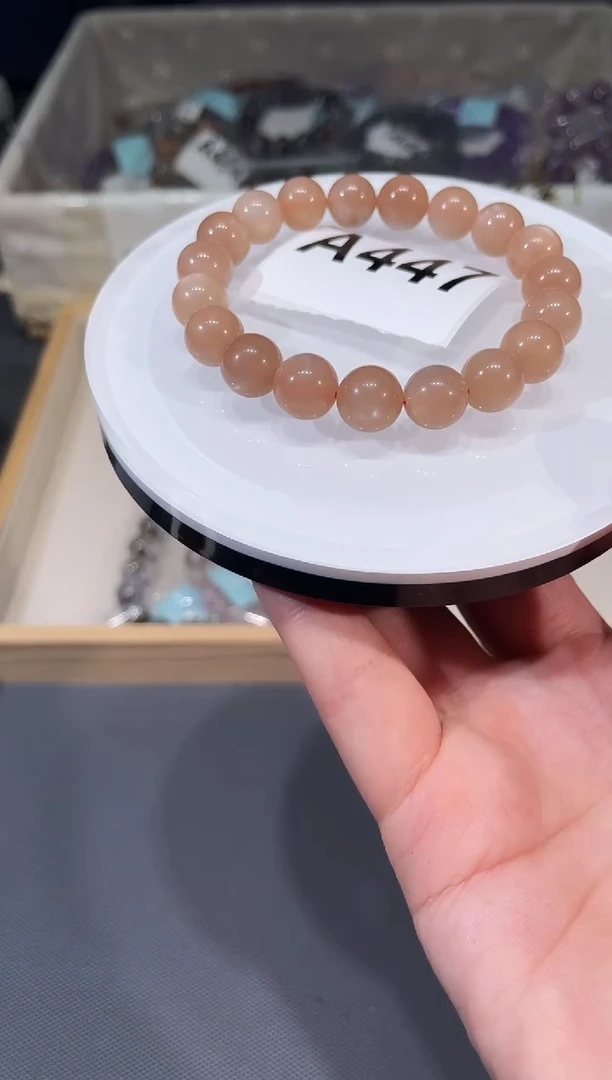 未镶嵌手链水晶A447 橙月光