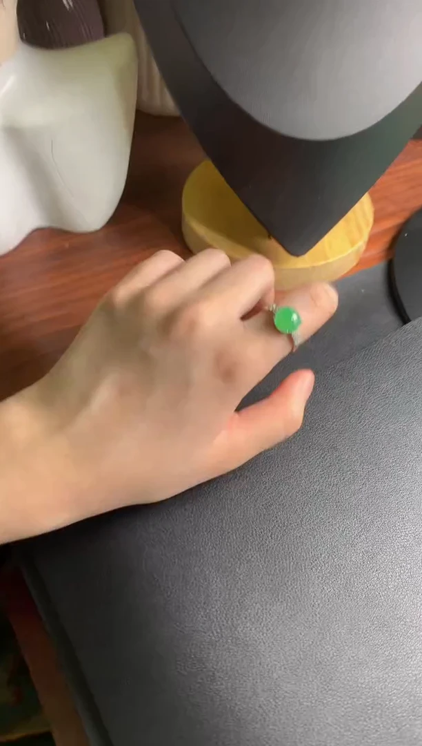 【闪购商品】翡翠戒指银S925镶嵌翡翠1
