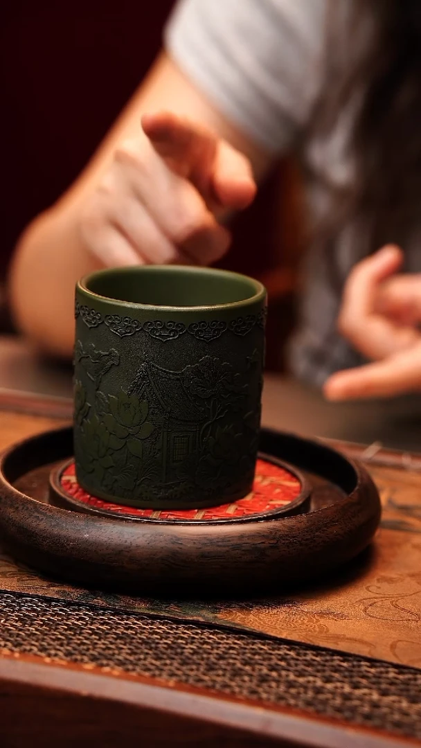 茶杯紫砂宜兴原矿紫砂 全手工制作