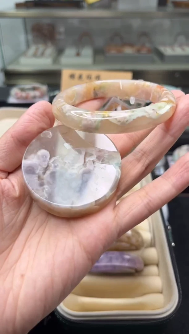 未镶嵌手镯石英质玉58圈口（赠品镯心）6658370