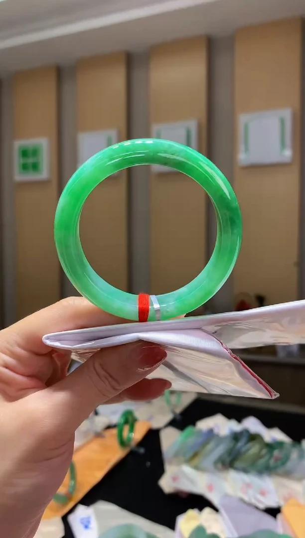 未镶嵌手镯翡翠-C69 圈口54.2