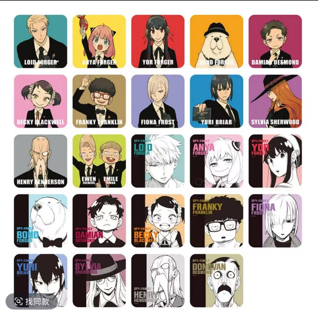 【间谍原画展杯垫】间谍过家家原画展杯垫一包3张（盲盒代拆）