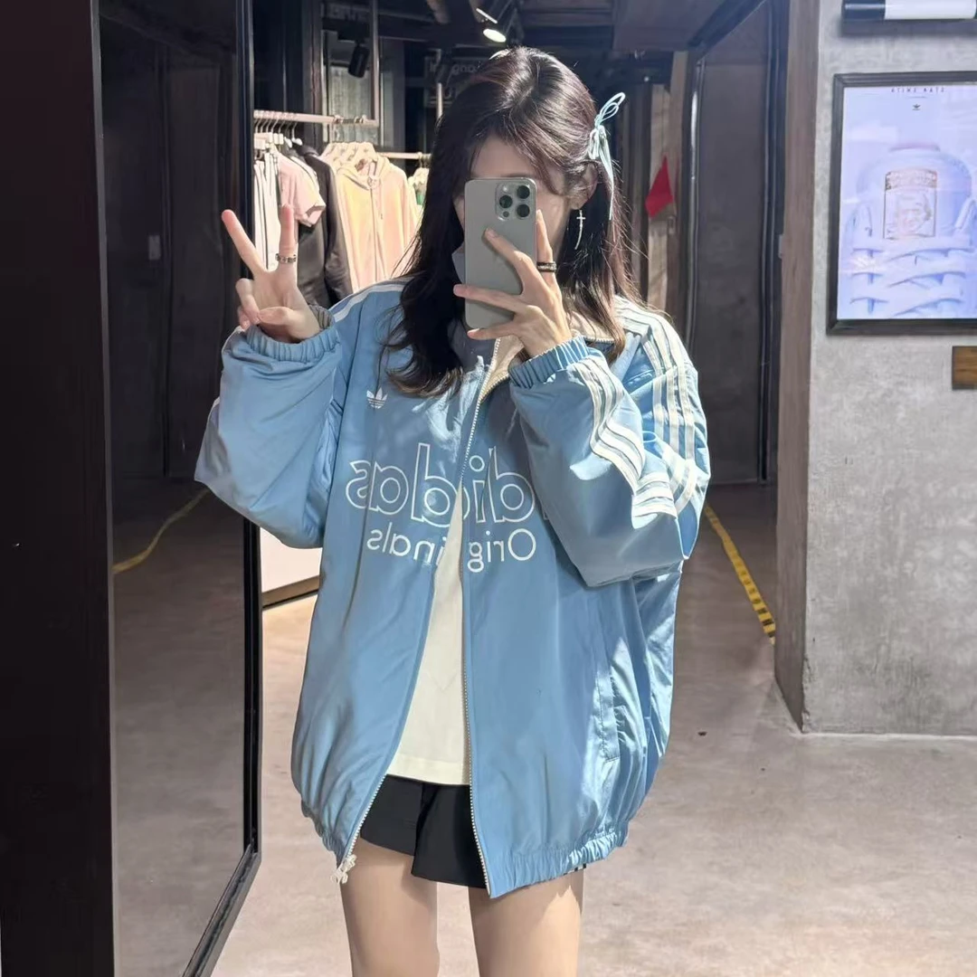 adidas三叶草M REV JKT潘展乐同款保暖双面可穿宽松棉服 KS5955 X