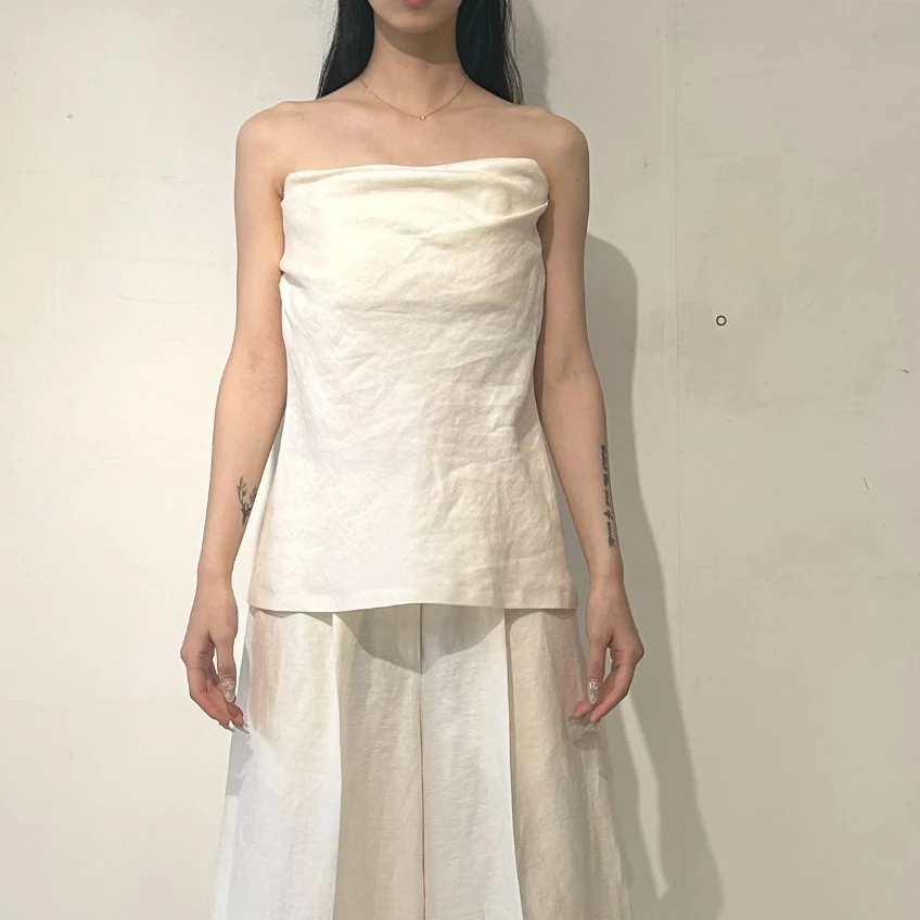 【GIA STUDIOS】25早春2501-0108越南小众设计师亚麻上衣