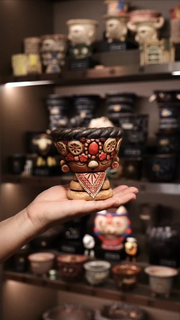 糯**酱 泰国进口手工花盆个性创意花盆