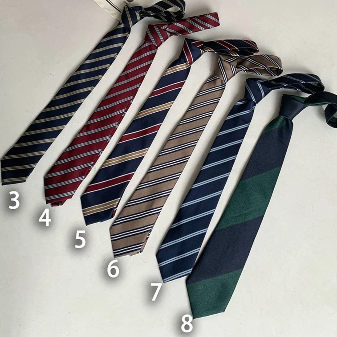 Aurocean 学院风领带 学生制服日系色织提花质感型简约休闲