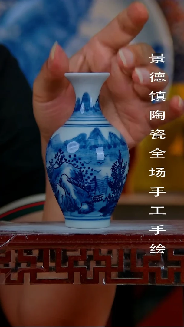 摆件景德镇陶瓷 全场手工手绘