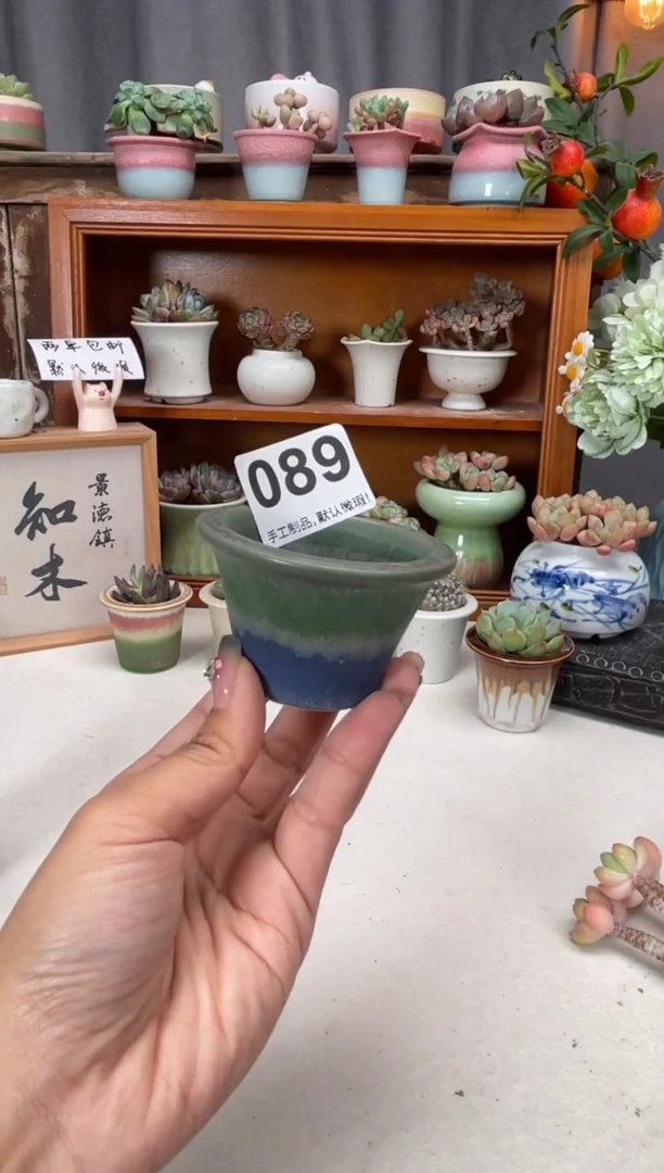 瓷片089知木小芳花盆编号