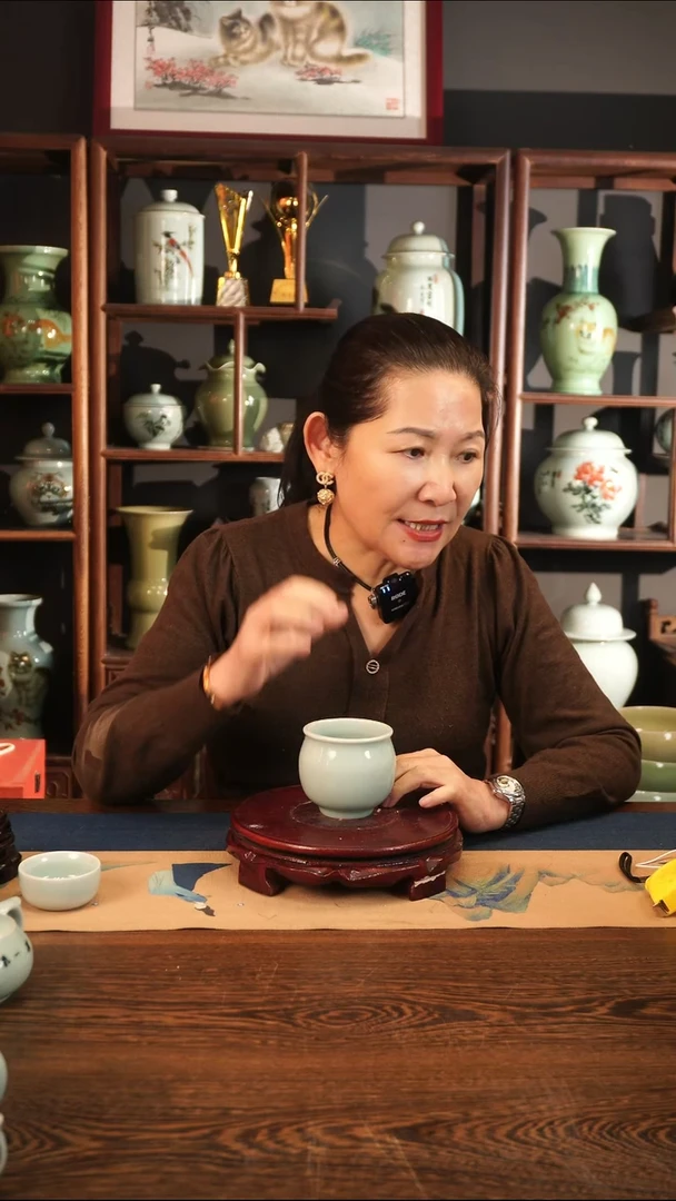 纯手工 粉青 小缸