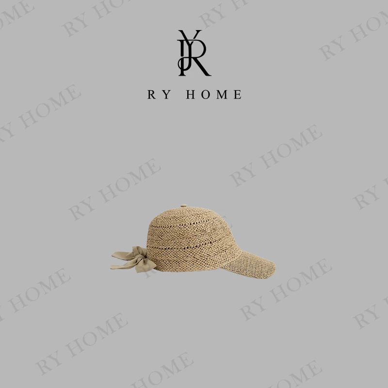 【容雨RYHOME】魔术贴飘带纸草棒球帽251MZ1117