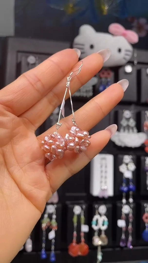 银S925镶嵌耳饰紫晶月****۶ 月夜的战