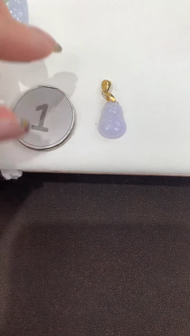 颈饰银S925镶嵌翡翠 天然缅甸A货翡翠