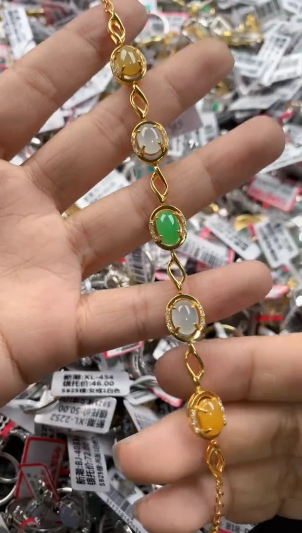 银S925镶嵌戒指翡翠17     1