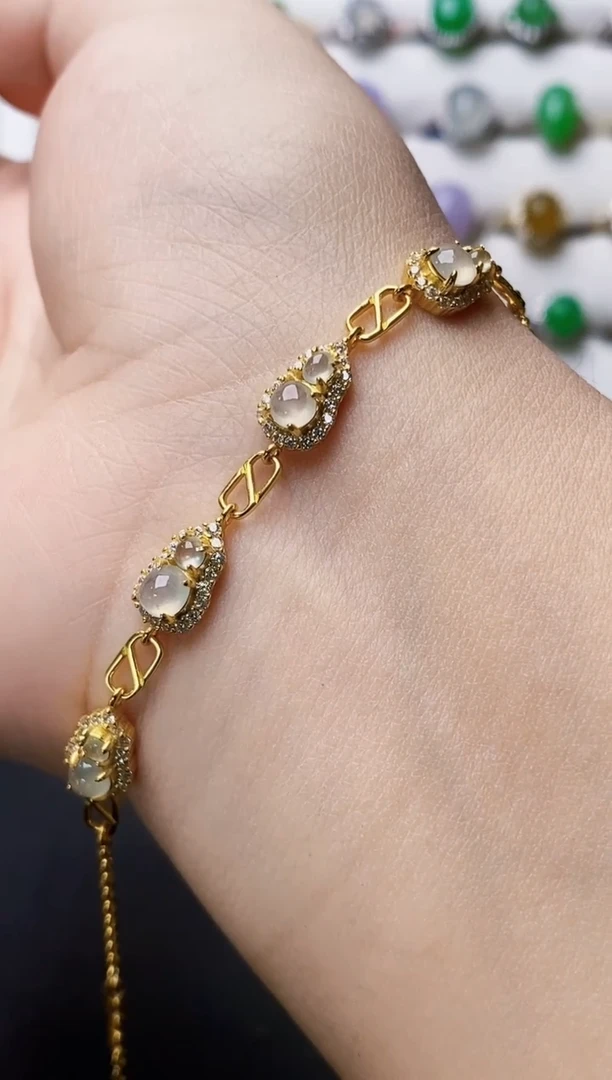 银S925镶嵌戒指翡翠0198